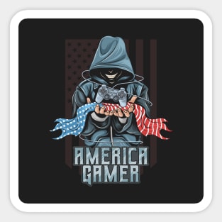 America Gamer Sticker